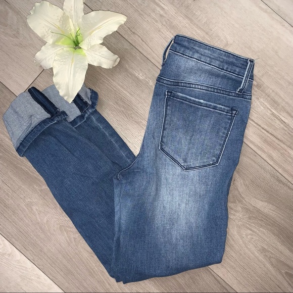 Vanilla Star Mid Rise Skinny Jeans Denim - Picture 4 of 12